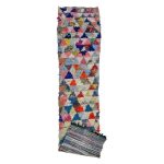 Tawiza - Geometric Vintage 2x9 Multicolor Boucherouite  Area Rug