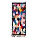 Ighrem - Geometric Vintage 2x6 Cotton   Boucherouite Rug