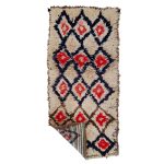 Izlay- Geometric Vintage Black & Red Beniourain 2x5 Area Rug