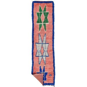 Imiri - Geometric Vintage 2x9 peach  Wool Carpet